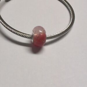 Red Drizzled with Gold Charm for Pandora Style Bracelet‎